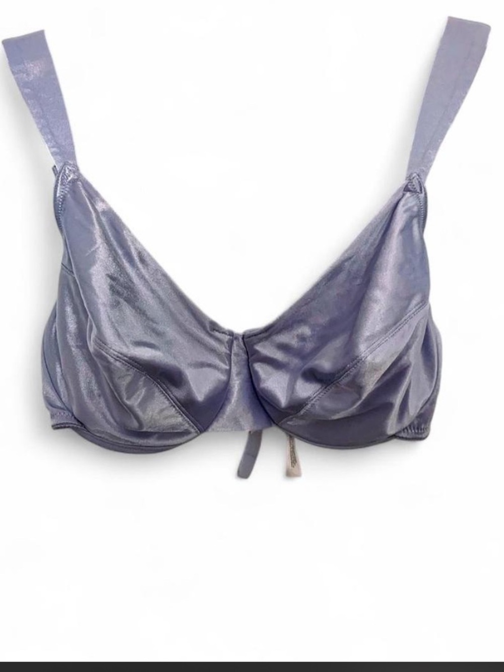 VINTAGE 1999 Victoria’s Secret Second Skin Satin Unlined Bra 34D - Lilac EUC